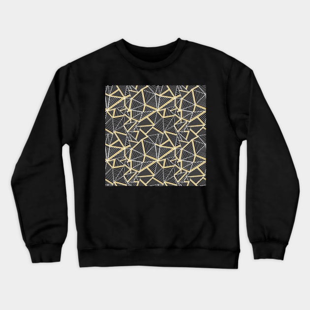 Ab Lines Gold 2 Repeat Crewneck Sweatshirt by ProjectM